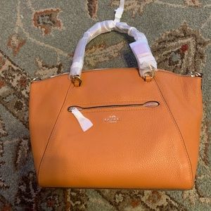 Orange coach purse